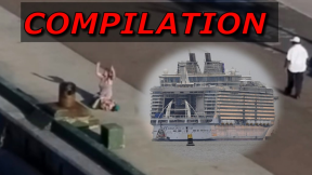 Cruise Ships leaving passengers in Ports | Compilation