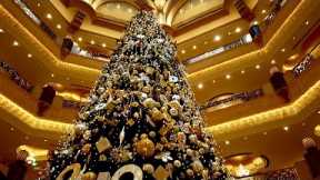 The Most Expensive Christmas Tree in the World | New Year in Abu Dhabi! Emirates Palace tour 4K