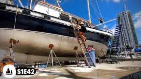 THANKSGIVING Sailboat Refit Projects - Bluewater Sailboat Refit - Project Boat Dawn Hunter