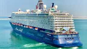 Cruise Ship Mein Schiff 5 in Dubai Port Rashid 4K
