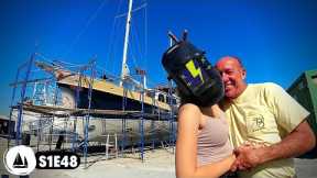 Sailing Yacht Refit to sail around the world & off grid living! Our Fixer Upper Liveaboard Sailboat