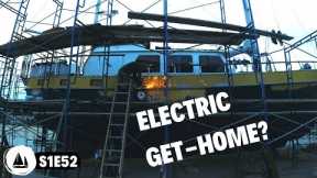 Get-Home Sailboat ELECTRIC MOTOR for OFF GRID Sailing? Electric Boat ENGINE for steel sailboat refit
