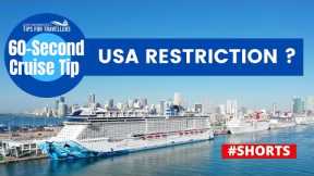 WHY USA CRUISE SHIPS RESTRICTED ? #SHORTS