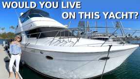 $269,000 Motor Yacht Tour / Can NOT afford to buy a Condo in Los Angeles? You Can Live aboard this!