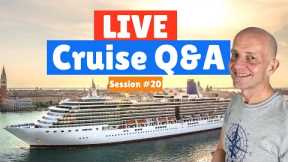 LIVE CRUISE Q&A HOUR #20 - Your Cruising Questions Answered - Saturday 3 April 2021