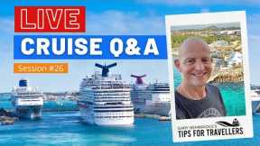 LIVE CRUISE NEWS Q&A #26 - Your Questions Answered - Saturday 15 May 2021