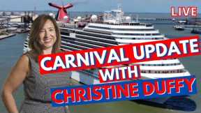 CARNIVAL CRUISE UPDATE ? LIVE WITH CHRISTINE DUFFY