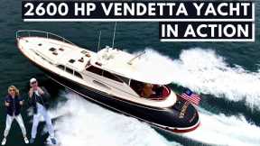 $2,000,000 JAMES BOND 2600 HP VENDETTA YACHT Sea Trial with Producer Michael / Billy Joel Yacht