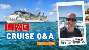 LIVE Cruise Q&A Hour #30 - Your Questions Answered - Saturday 26 June 2021