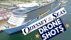 ODYSSEY OF THE SEAS Arrival to Port Canaveral, Cruise Ship Drone Shots