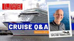 Live Cruise Q&A Hour #32 - Your Cruising Questions Answered - Saturday 10 July 2021