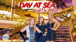MSC Bellissima Cruise ?  Middle East Cruise Day at Sea / Sir Bani Yas Island | 197 Countries, 3 Kids