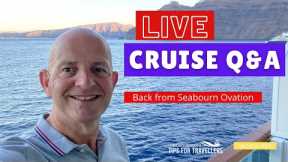 LIVE CRUISE Q&A #43 Back From Seabourn, Covid On Board & More - Sunday 10 October 2021