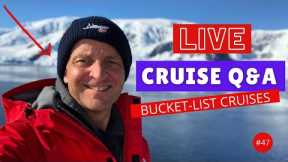 LIVE CRUISE Q&A: The Best Cruises To Do - Saturday 6 November 2021