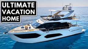 €1,420,000+ ABSOLUTE 60 FLY Power Motor Yacht Tour Liveaboard Luxury Coastal Cruiser