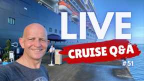 LIVE Cruise Q&A Hour #51. Saturday 19 February 2022. 5pm UK. 12 Noon EST. 9am PST