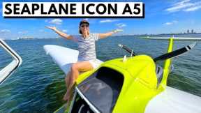$269,000+ ICON A5 SEAPLANE / Amphibious Light-Sport Aircraft Aviation Demo Flight & Boat Tour