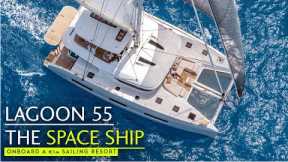The Lagoon 55 Space Ship - a cruising cat that redefines volume