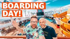 Boarding a HALF EMPTY Ship! Disney Cruise Line - Disney Fantasy