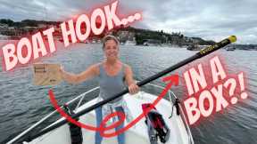 Unboxing the Revolve Carbon fiber roll-up boat hook! Coolest new boat Tech? Yup!