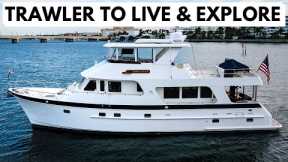 $1,649,000 2007 OUTER REEF 650 Long Range Cruiser / Liveaboard Trawler Yacht Tour