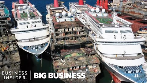 How $300 Million Cruise Ships Are Demolished | Big Business