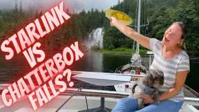 Will the Cliffs of Chatterbox Falls Obstruct Starlink's Signal on our Boat?