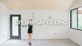 DIY Shiplap Ceiling | Building a Vacation Rental