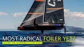 Maxi slayer? Exclusive first sail on the radical 60ft foiler Flying Nikka