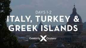 Days 1 & 2: Rome & Messina | Italy, Turkey and Greek Islands Cruise