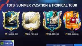 150K FIFA POINTS TOTS + SUMMER VACATION + TROPICAL TOUR PACK OPENING | FIFA MOBILE 22