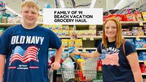 FAMILY OF 14 BEACH VACATION GROCERY SHOPPING