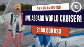 $159,500 LIVE ABOARD - GO ANYWHERE CRUISER Nauticat 44 Sailboat for sale - EP78 #sailboatforsale