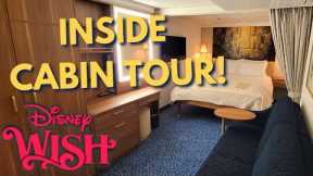 Disney Wish Inside Stateroom Tour 8185, Disney Cruise Line