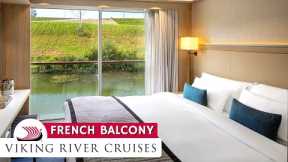 Viking River Cruises | French Balcony Stateroom Full Walkthrough Tour & Review 4K | Viking Longship