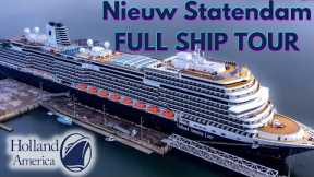 Holland America NIEUW STATENDAM Full Ship Tour,  Review & BEST Spots of Holland America Cruise Ship!