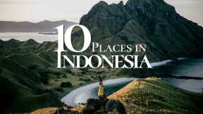 10 Amazing Places to Visit in Indonesia 🇮🇩  | Indonesia Travel Video