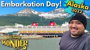 Disney Cruise Alaska 2022! EMBARKATION DAY! We're Going To Alaska! Disney Wonder Cruise Vlog 2