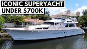$695,000 1984 PALMER JOHNSON 84' CLASSIC MOTOR YACHT TOUR / Perfect Loop Liveaboard SuperYacht