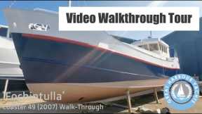 Coaster 49 / Dutch Barge style liveaboard based in Greenock. Walkthrough Yacht Tour. For Sale