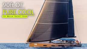 A cool, clean, carbon superyacht: have a look aboard Y-Yachts' €6m new 90ft Tripp design 'Bella'