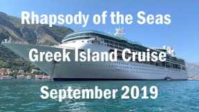 Rhapsody of the Seas | Greek Island Cruise | September 2019 4K 60fps