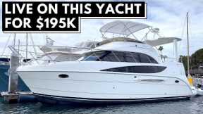 $195,000 2006 MERIDIAN 368 AFT CABIN MOTOR YACHT TOUR / Affordable Liveaboard Power Boat