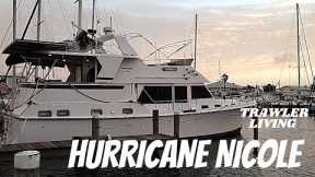 We stayed on our BOAT for Hurricane Nicole || RAW footage of a Category 1 Hurricane on a BOAT ||