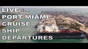 🔴 LIVE Port of Miami Cruise Ship Departures Jan 28 2023