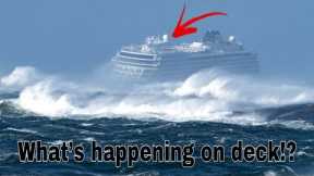 A Passenger Cruise Liner In A 12-point Storm!
