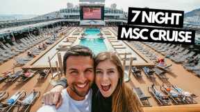 7 Night Cruise to Spain, Italy & France! | MSC Grandiosa Full Ship Tour (his first cruise ever!)
