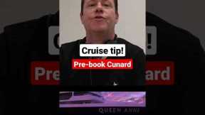 Cruise booking tip - pre-booking your #cunard cruise #cruisetips #cruise #planetcruise #cruising