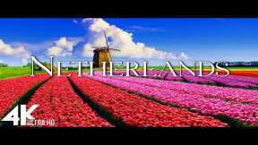 FLYING OVER NETHERLANDS (4K Video UHD) - Scenic Relaxation Film With Inspiring Music