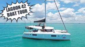 BOAT TOUR! | Our Liveaboard Sailing Catamaran (Lagoon 42)